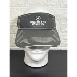 Mercedes-Benz of Cutler Bay Visor Hat‎ Cap Faded Gray White Logo Adjustable